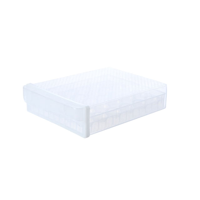 Ounissouiy Caja de almacenamiento de huevos ABS Cocina Nevera Organizador Cajón Organizadores de vegetales Contenedor de alimentos Contenedores de Cocina y Comedor Una sola capa Ounissouiy HA074747-01