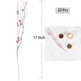thumbnail image 2 of 22pcs Christmas Glitter Berries Stems, 17" Artificial Christmas Picks for Christmas Tree Ornaments, DIY Xmas Wreath, Crafts, Holiday and Home Decor (Champagne) A, 2 of 5