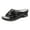 Black, variant on Womens Wedge Sandals Flower Summer Flat Open Toe Platform Shoes 3D Floral Cutout Women's rubber Soft Insole Orthopedic Arch Support Sandals, Retro Bohemian Wedge Slippers