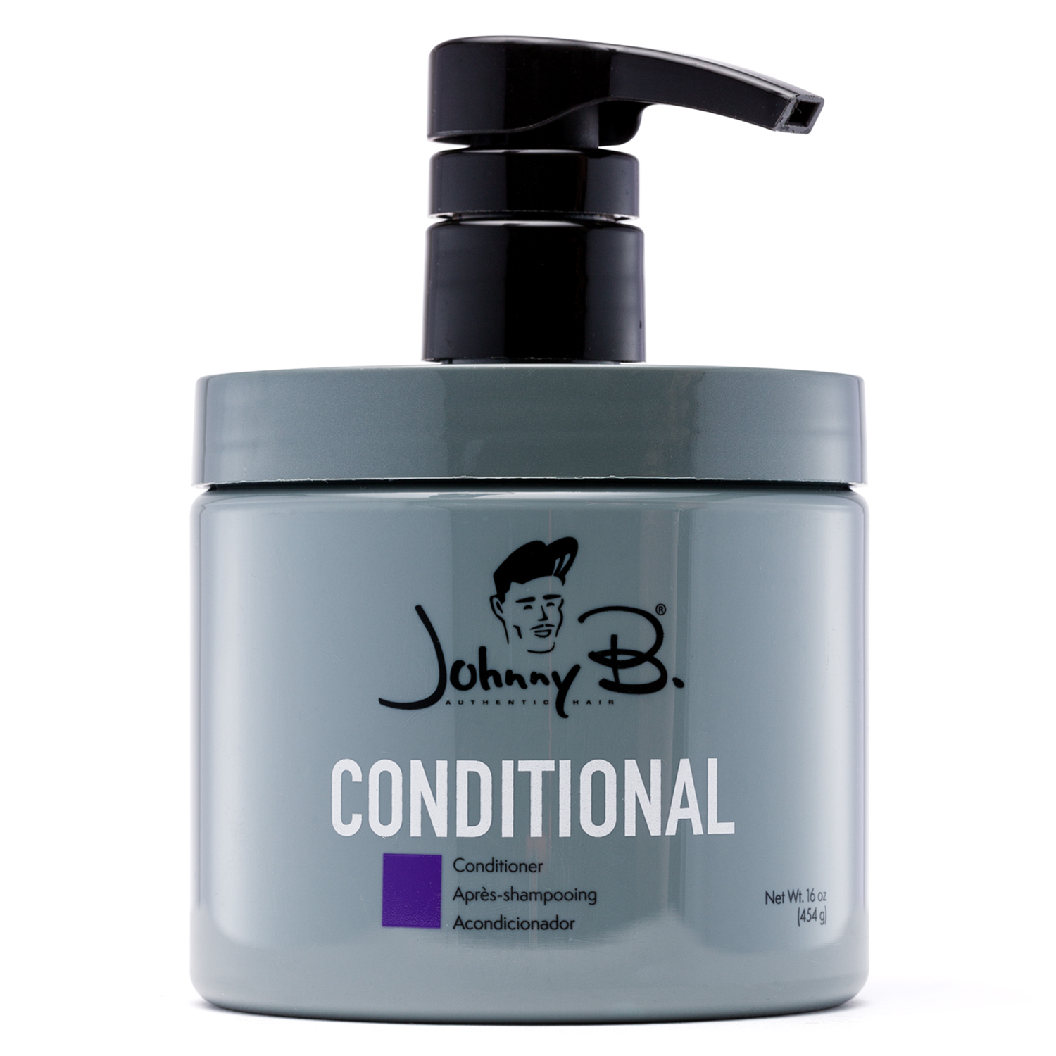 Johnny B Conditional Conditioner Jar with Pump, 16 oz