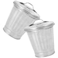 thumbnail image 4 of Milisten 2pcs Small Trash Can Desktop Garbage Bin Multipurpose Storage Buckets Garbage Containers, 4 of 5