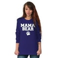 thumbnail image 3 of Mama Bear Paw Print Cute Mothers Day Women's Long Sleeve T Shirt Brisco Brands L, 3 of 6