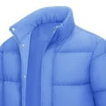 thumbnail image 5 of Men's Down Jacket Zip Up Winter Warm Thicken Puffer Coats Casual Long Sleeve Water Resistant Windproof Insulated Tops (2XL, Light Blue), 5 of 5