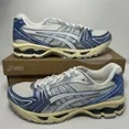 thumbnail image 1 of ASICS Gel-Kayano 14 Crème Denim Bleu Métallique Tailles Hommes 1203A537-102 Neuf, 1 of 12