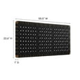 thumbnail image 6 of Sparta Weave Vegan Leather Full Headboard in Walnut Black, 6 of 7