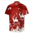 thumbnail image 4 of Elvqul Mens Funny Shirts Christmas Short Sleeve Button up Graphic Shirts for Men, 4 of 5