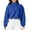 Sky Blue, variant on Women's Half Zip Up Sweatshirt Crop High Neck Athletic Clothes Long Sleeve Pullover Vintage Casual Fit Tops