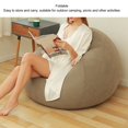 thumbnail image 3 of Inflatable Chair, Abrasion Resistant Blow Up Couch  for Bedroom Red,Grey, 3 of 7