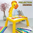 thumbnail image 5 of Tablero de Dibujo con Proyección de Ciervo Eléctrico, Tablero de Escritura Multifuncional, Juguetes para Aprender A Dibujar y Colorear, Color Amarillo, 5 of 5