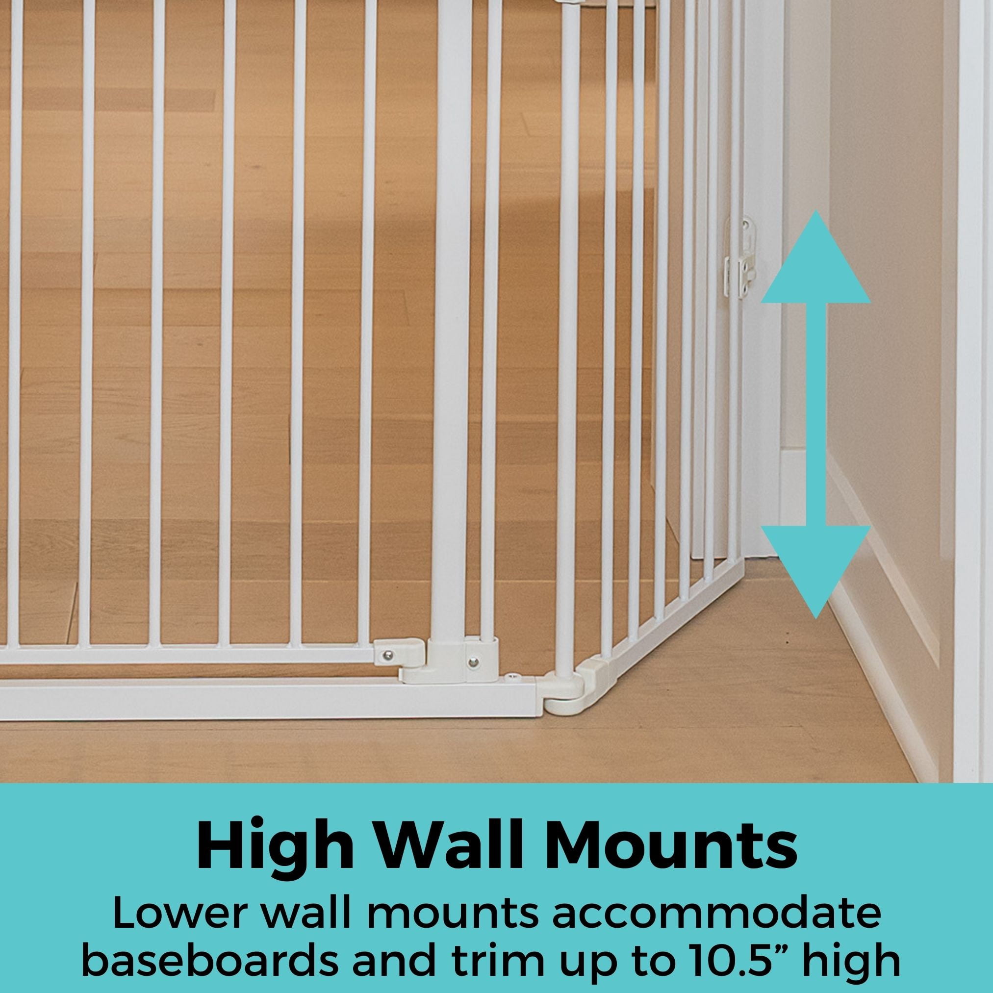 Deluxe Decor Universal Fit Gate - White