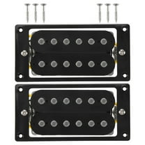 2PCs(1 set)Black Humbucker Double Coil Electric Guitar Pickups Frame Screw