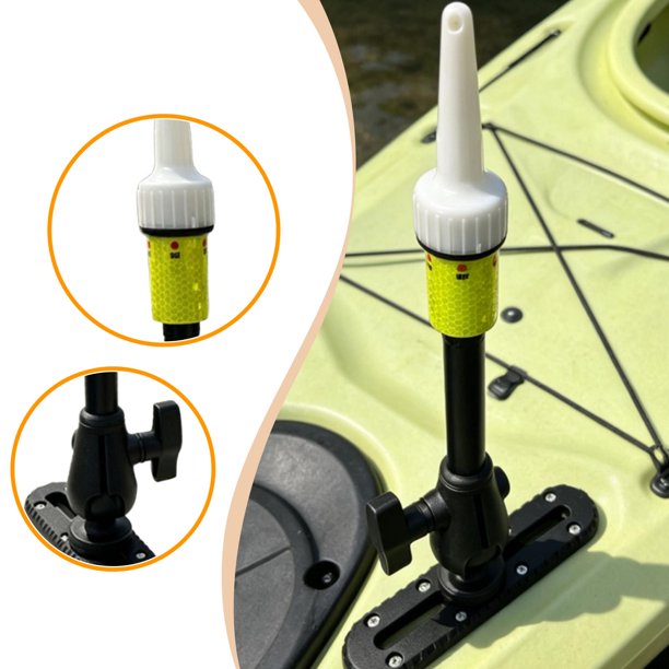 Luz LED para kayak, accesorios para kayak, gadgets, luz navegación con base para riel para pesca nocturna, paddle , canoa y .
