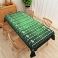 thumbnail image 5 of Football Tablecloth, 60x84 Inch Green Grass Lawn Football Field Rectangle Polyester Fabric Table Cloth,Washable Table Cover for Soccer Centrepiece Tables Sport Boy Birthday Party Decoration, 5 of 6
