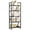 Black, variant on Dextrus 5-Tier Bookshelf Sturdy Wood Storage Bookcase Shelves with Metal Frame Plant Display for Living Room Office , Black