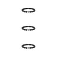 thumbnail image 2 of Justharion Unique Eye-catching Beaded Bracelets For Individual Style Easy Matching Frosted 3Set, 2 of 6