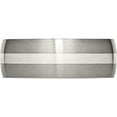thumbnail image 3 of Titanium/Silver Two-Tone Titanium Brushed With Sterling Silver Inlay 8mm Band (Size 8) Made In China tb211-8, 3 of 5