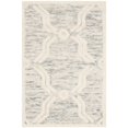 thumbnail image 1 of Safavieh Cambridge Collection CAM728G Handmade Moroccan Geometric Light Grey and Ivory Premium Wool Area Rug (2' x 3'), 1 of 10