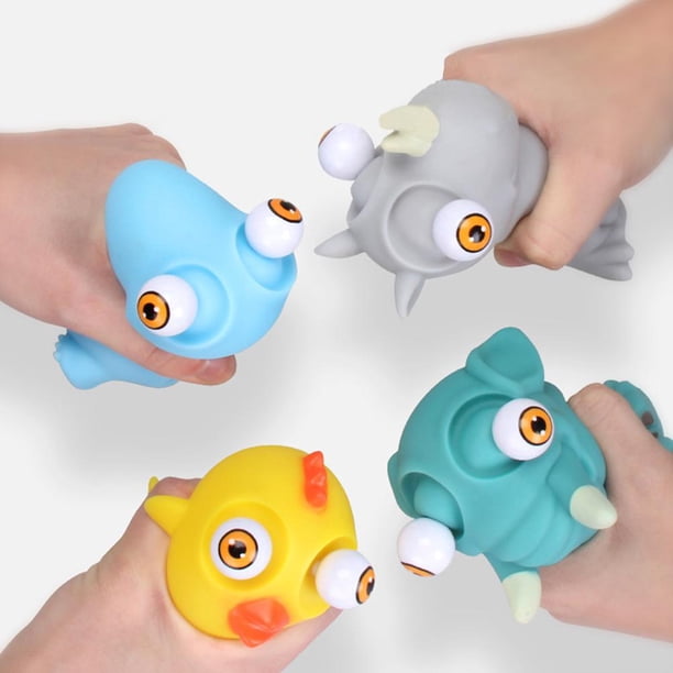 Toy 4 piece of squeeze decompression anti-stress cartoon animal toy ...