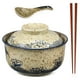 thumbnail image 5 of 1 juego de tazones para ramen, tazón de fideos instantáneos, tazón de cerámica para ramen, tazón para sopa, tazón para servir con palillos, cuchara y tapa, 5 of 8