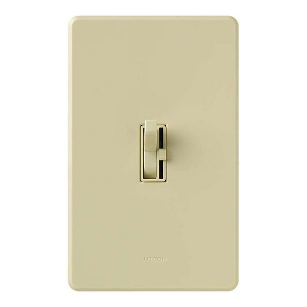 Lutron 67054 - 120 volt Ivory Toggler 1000 watt 3-Way Wall Dimmer