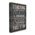 thumbnail image 3 of Stupell Teaching Is Sharing Knowledge Rustic Inspirational Painting Gallery Wrapped Canvas Print Wall Art, 3 of 5