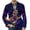 Dark Purple, variant on Funny Halloween 2026 Printed Corduroy Blazer For Men Multi Layer Spooky Figures Single Tone Lapel Casual Vacation Coat Cyan XL