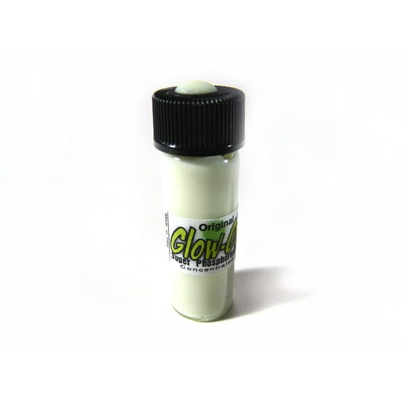 Glow On Super Phosphorescent Paint, Original Color and Green Glow Paint, Medium 4.6 ml Vial.
