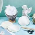 thumbnail image 4 of 4Pcs Vintage Round Fascinator Hat Base 5.3 Inch Satin Millinery Base for Wedding Party Hat Craft Making, 4 of 5