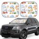 thumbnail image 1 of Fotbe Gnome Camping Fishing Juego de 2 Piezas de Parasoles para Parabrisas | Bloqueador Solar para Auto | Accesorios Plegables para Protección Solar Interior-Medium, 1 of 6