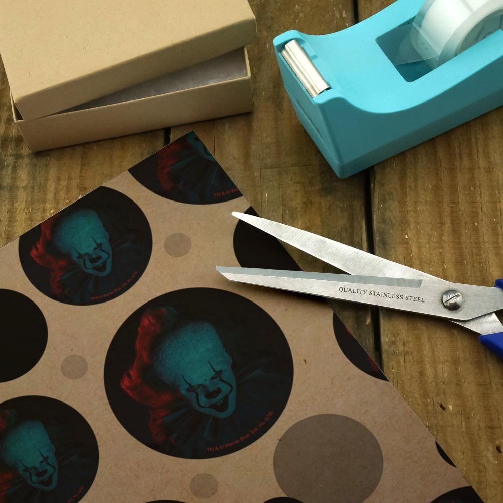IT: Chapter 2 Blue Pennywise Premium Kraft Gift Wrap Wrapping Paper Roll