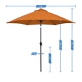 thumbnail image 3 of Sunline 9 ft Crank Open Push Tilt Fiberglass Ribs Aluminum Pole Market Patio Umbrella, 3 of 6
