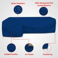 thumbnail image 2 of Covers & all Patio Sectional Sofa Cover 18 Oz - 100% Waterproof & Weather Resistant PVC Coated 108" x 140" x 30" x 30" L Shape Sofa Cover for Indoor/Outdoor (Left Side, Blue), 2 of 7