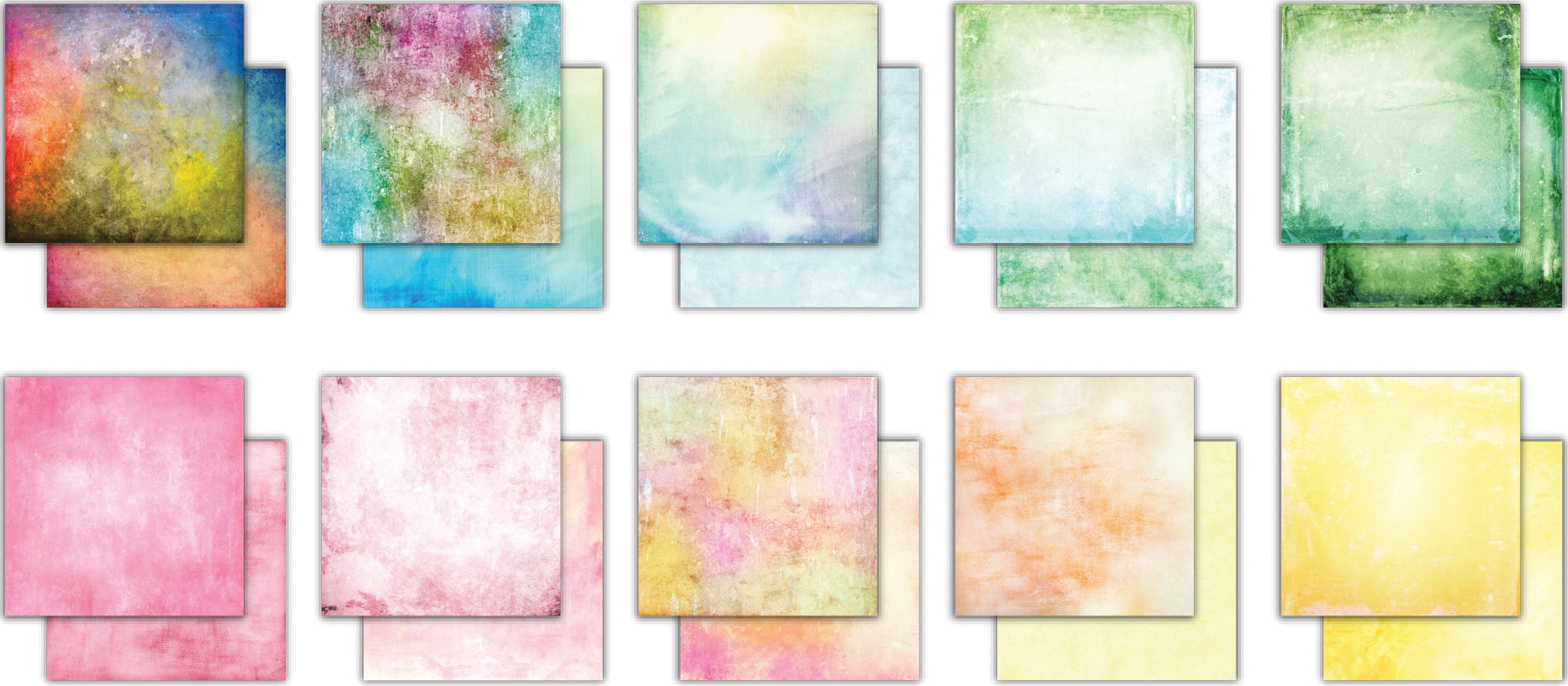 Craft Consortium Double-Sided Paper Pad 12"X12" 30/Pkg-Grunge-Light Tones, 20 Designs