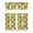 color-1709, variant on Kitchen Curtains 36 Inch Short - 3 Panel Set, Rod Pocket Window Curtain, Boho Floral Tribal Style, 100% Polyester for Farmhouse, Kitchen, Cafe, Bedroom, Easy Wash