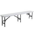 thumbnail image 4 of Zimtown 6' Folding Picnic Bench, HDPE Portable Chair Convenient and Comfortable Seating for Events and Gatherings, 4 of 12