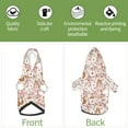 thumbnail image 6 of Honeii Autumn Floral Deer Print Small Dog Hoodies Pet Hooded Sweatshirts Fall Winter Puppy Cat Sweaters Warm Clothes for Small Dogs Outfits Costume-X-Large, 6 of 7