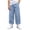 05-Blue, variant on Kids Boys Girls Cargo Pants Hiking Elastic Waist School Uniforms Long Pant with Pockets for 1-15 Years