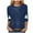 A02_Navy, variant on Towmus Halloween Shirts for Women 3/4 Sleeve Graphic Crew Neck T Shirt Oversized Casual Womens Blouse