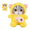 thumbnail image 4 of Jouet en Peluche Chat, Jolie Clochette, Doux, Coloré, Duveteux, Jouet en Peluche Chat pour Enfants, Anniversaire, Rose, 4 of 11