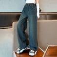 thumbnail image 4 of Gubotare Kids Cargo Pants Girls Baby Girl Boy Jeans,Little Kid Elastic Ripped Denim Jeans Pants 4T 5T (Blue,4-5 Years), 4 of 7