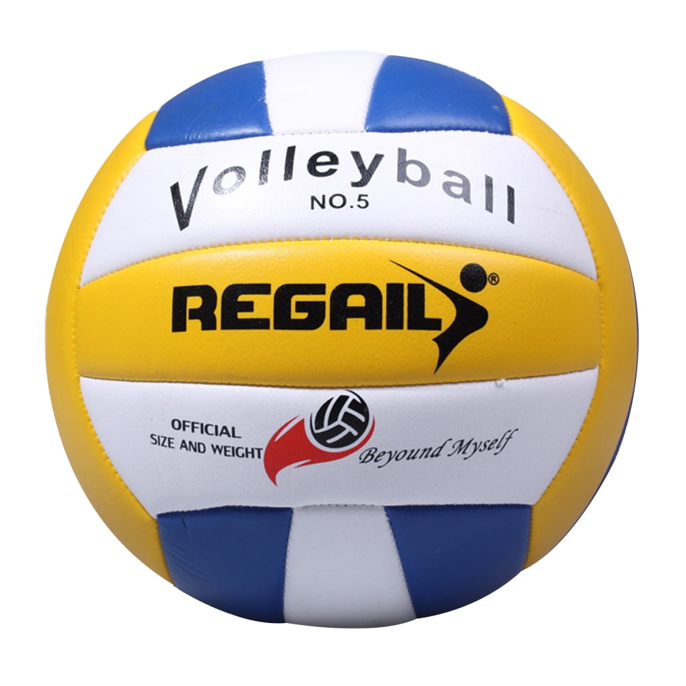 1PC Standard Volleyball Ball PU Volleyball for Outdoor Training Games (Blue)