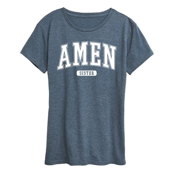Instant Message - Collegiate Amen - Women's Short Sleeve Graphic T-Shirt