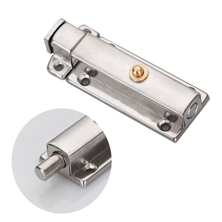 FELTECHELECTR Door Latches and Bolt Silver Stainless Steel 1Pcs