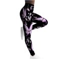 thumbnail image 1 of Mujer mariposa estampado estiramiento yoga yoga fitness correr gimnasio deportes pantalones activos Pompotops  ulkah943930, 1 of 8