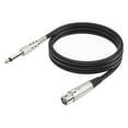thumbnail image 2 of Cable Micrófono No Balanceado XLR A TS Mono Jack 1/4 (6 35 Mm), 2 of 9