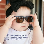Goldbug Baby Sunglasses for Boys and Girls, Infant and Toddler, Black
