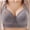 Gray, variant on Women's Backless Bra with Clear Back Straps New Women's Push-Up Breathable Daily Underwear Small Print Bra Black Xs-4Xl
