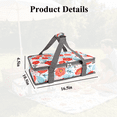 thumbnail image 6 of Numjaw Casserole Carrier for Hot or Cold Food, Expandable Insulated Double Casserole Carrier, Fits additional 9"x13" Baking Dishes, Padded Lasagna Holder for Trip, Party, Picnic, 6 of 7