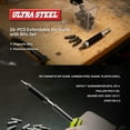 thumbnail image 4 of ULTRA STEEL 81PC Screwdriver Ratchet Driver Set with Bits, Guide, Socket Set, Wall Rack, 4 of 10