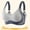 B44 Gray minimizer bras for women clearance under $5, variant on Bras under $5! Cagogo Ladies Wireless Smoothing Bra Wirefree Full Coverage Comfort Everyday Bras No Underwire Plus Size Seamless Supportive Adjustable Straps Bralettes Brasieres Para Mujer